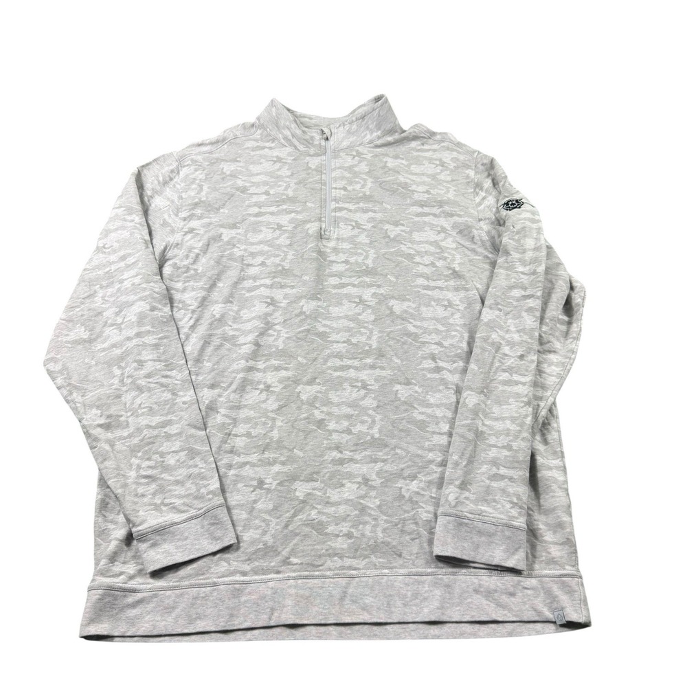 Tasc Gray Camo The Black Sheep 1/2 Zip Men’s Golf Pullover Size XL